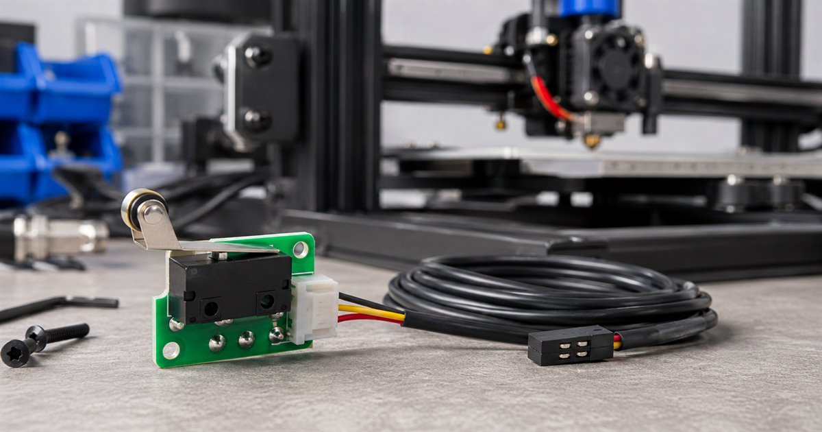 3D Yazıcı Limit Switch (Endstop) Nedir? Mekanik Eksen Durdurma Modülü Rehberi