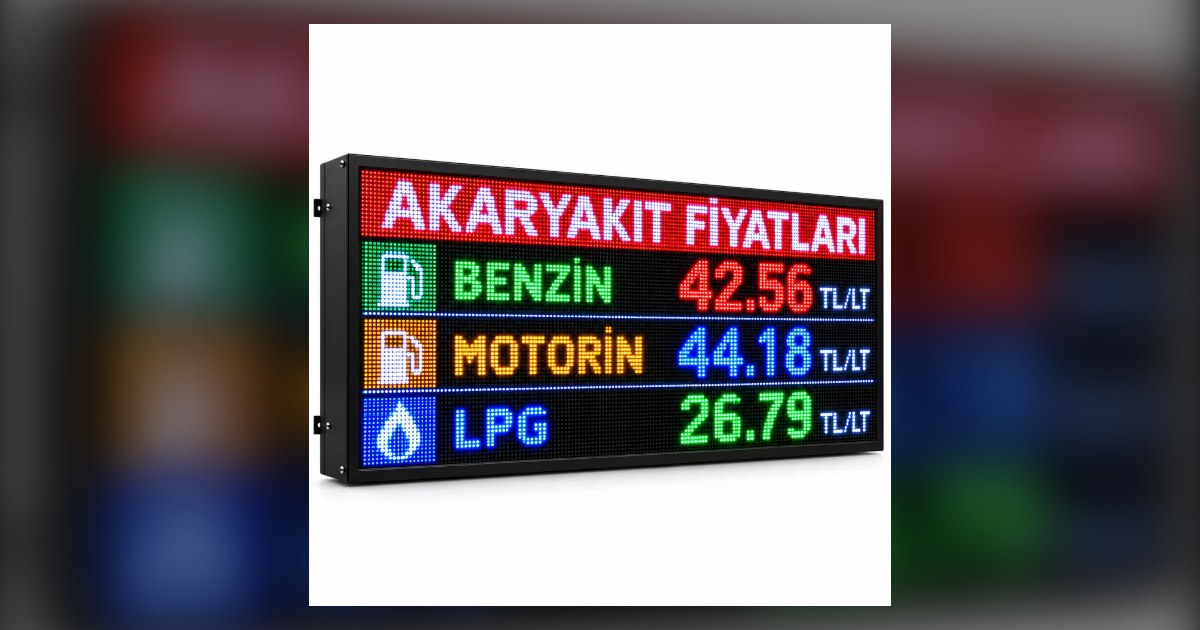 Akaryakıt Fiyat Tabelası Nedir? LED Benzinlik Fiyat Panosu Seçim Rehberi