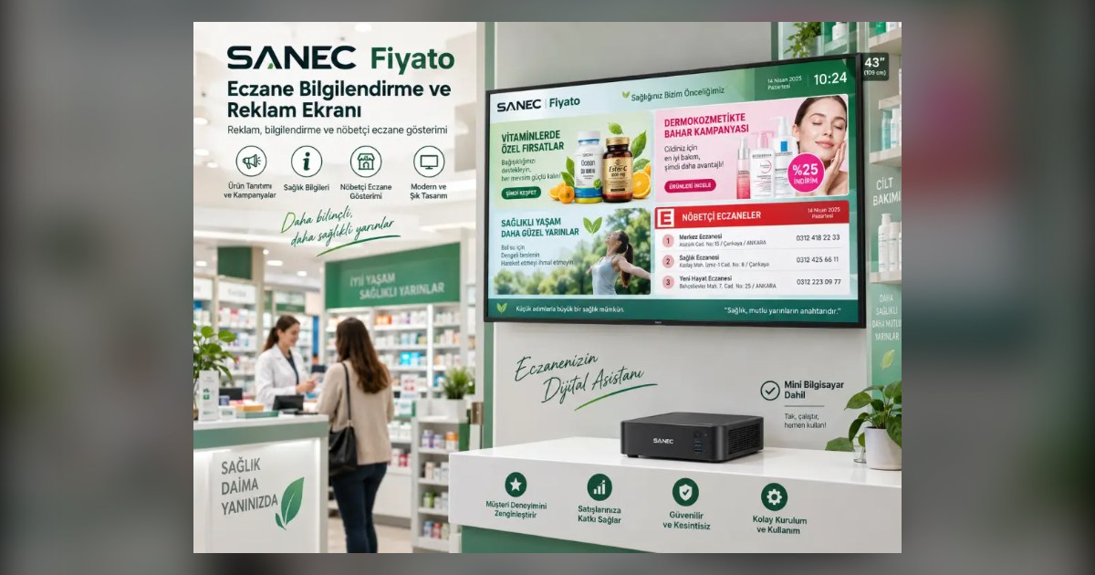 Nöbetçi Eczane Ekranı Nedir? Eczane Bilgilendirme ve Reklam Ekranı Rehberi