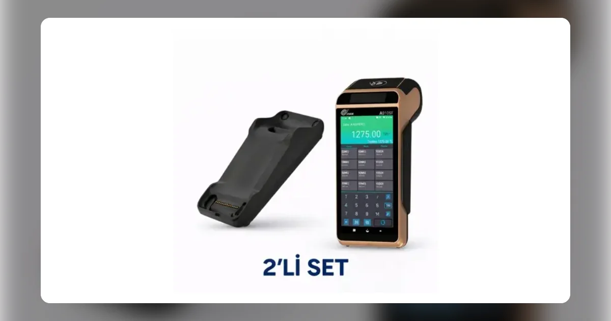 PAX A910SF + B910SF Dock: Mobil POS ile Masaüstü Şarj ve Ethernet