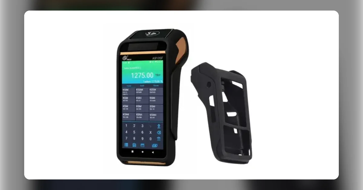 PAX A910SF + Silikon Kılıf: Sahada Darbelere Karşı Korumalı Yazarkasa POS