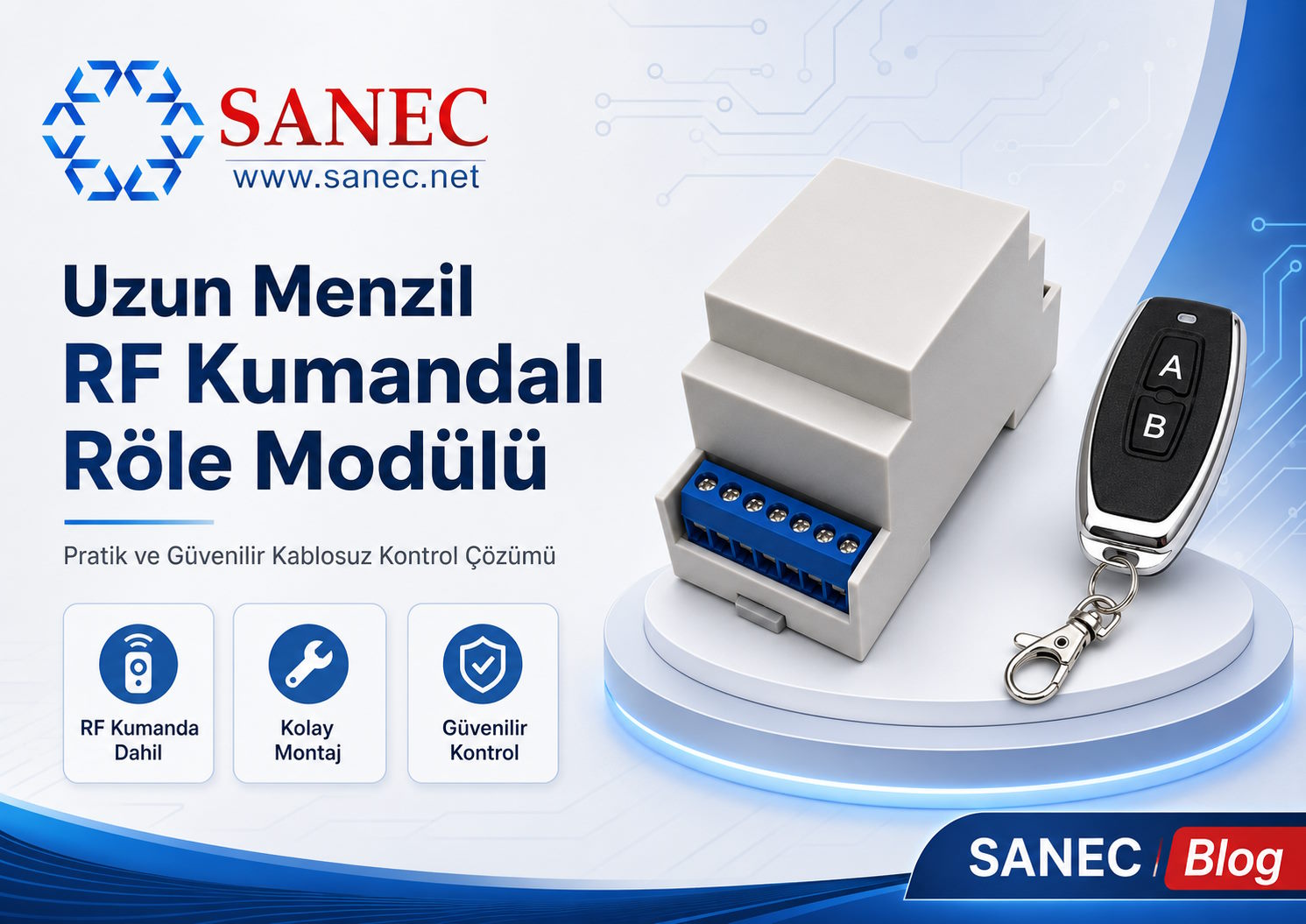SANEC 12V 1 Kanal 16A Röle Sigorta Kutulu Optokuplörlü Nedir? Güvenli Röle Kontrol Rehberi