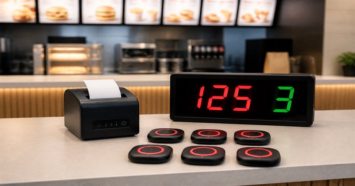 Sıramatik (Numaratör) Sistemi Nedir? Fastfood İşletmeleri İçin Kablosuz Çağrı Sistemi Rehberi