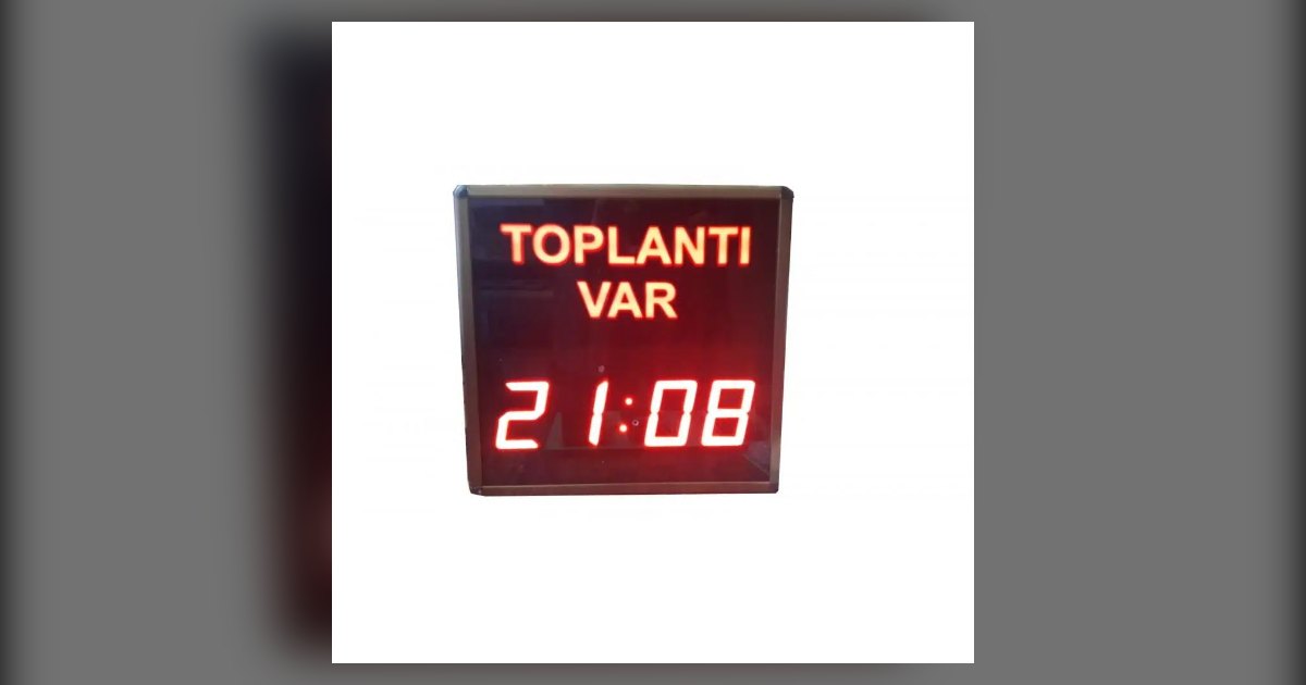Toplantı Süre Göstergesi Nedir? Kumandalı Toplantı Var Kronometre Tabelası Rehberi