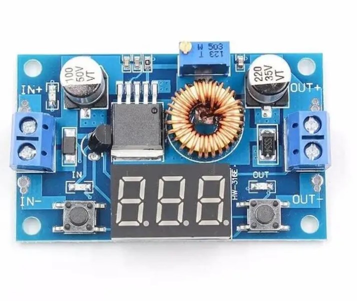 XL4015 Dijital Ekranlı DC-DC Ayarlanabilir Gerilim Düşürücü (Voltmetre)