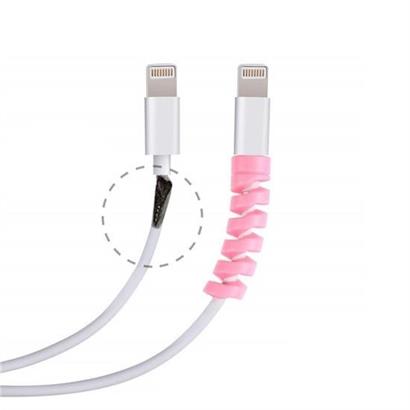 4lü Apple, Android Şaj Kablosu Koruyucu Silikon Spiral Yay Aparat 4lü Apple, Android Şaj Kablosu Koruyucu Silikon Spiral Yay Aparat