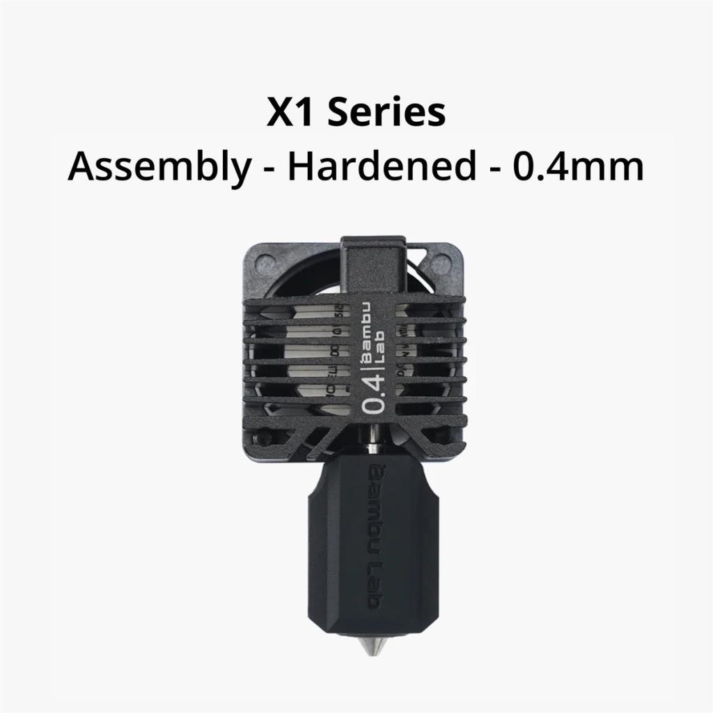 BambuLab X1 Comp. hotend ass with hard. nozzle 0.4 BambuLab X1 Comp. hotend ass with hard. nozzle 0.4