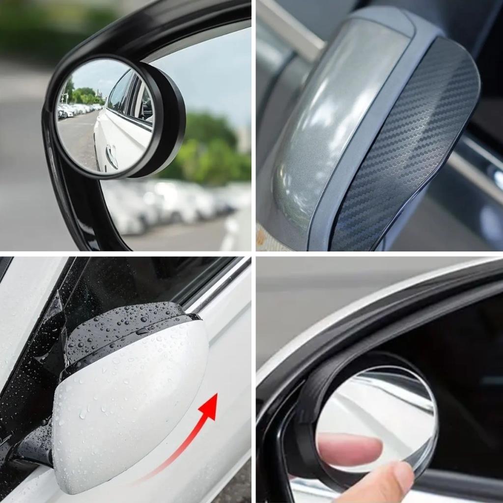 SANEC® 2 Adet Kendinden Aynalı Karbon Fiber Görünümlü Araba Yan Ayna Yağmur Koruyucuları Yağmur & Kar Kalkanı Visörler SANEC® 2 Adet Kendinden Aynalı Karbon Fiber Görünümlü Araba Yan Ayna Yağmur Koruyucuları Yağmur & Kar Kalkanı Visörler