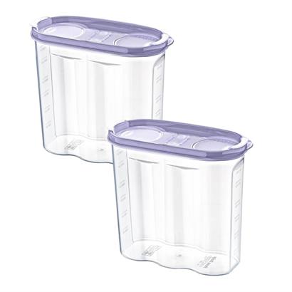 SANEC® 2 Kapaklı Ölçekli Erzak Kuru Gıda Saklama Kutusu Kabı 2,4 Litre SANEC® 2 Kapaklı Ölçekli Erzak Kuru Gıda Saklama Kutusu Kabı 2,4 Litre
