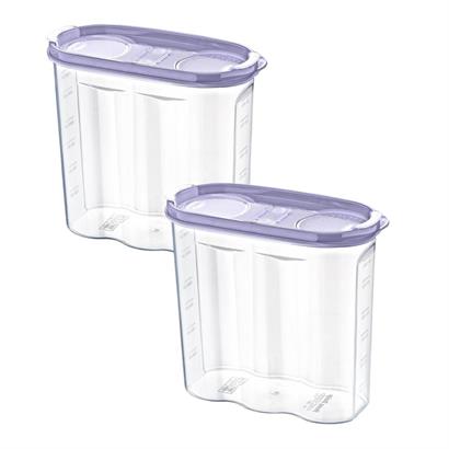 SANEC® 2 Kapaklı Ölçekli Erzak Kuru Gıda Saklama Kutusu Kabı 2,4 Litre SANEC® 2 Kapaklı Ölçekli Erzak Kuru Gıda Saklama Kutusu Kabı 2,4 Litre