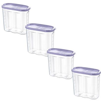 SANEC® 2 Kapaklı Ölçekli Erzak Kuru Gıda Saklama Kutusu Kabı 2,4 Litre SANEC® 2 Kapaklı Ölçekli Erzak Kuru Gıda Saklama Kutusu Kabı 2,4 Litre