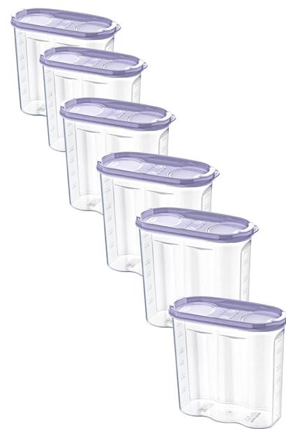 SANEC® 2 Kapaklı Ölçekli Erzak Kuru Gıda Saklama Kutusu Kabı 2,4 Litre SANEC® 2 Kapaklı Ölçekli Erzak Kuru Gıda Saklama Kutusu Kabı 2,4 Litre