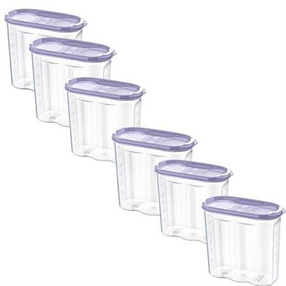 SANEC® 2 Kapaklı Ölçekli Erzak Kuru Gıda Saklama Kutusu Kabı 2,4 Litre SANEC® 2 Kapaklı Ölçekli Erzak Kuru Gıda Saklama Kutusu Kabı 2,4 Litre