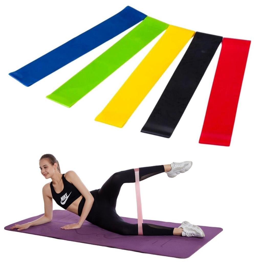 SANEC® 5li Egzersiz Direnç Bant Seti Pilates Crossfit Ekipmanları SANEC® 5li Egzersiz Direnç Bant Seti Pilates Crossfit Ekipmanları