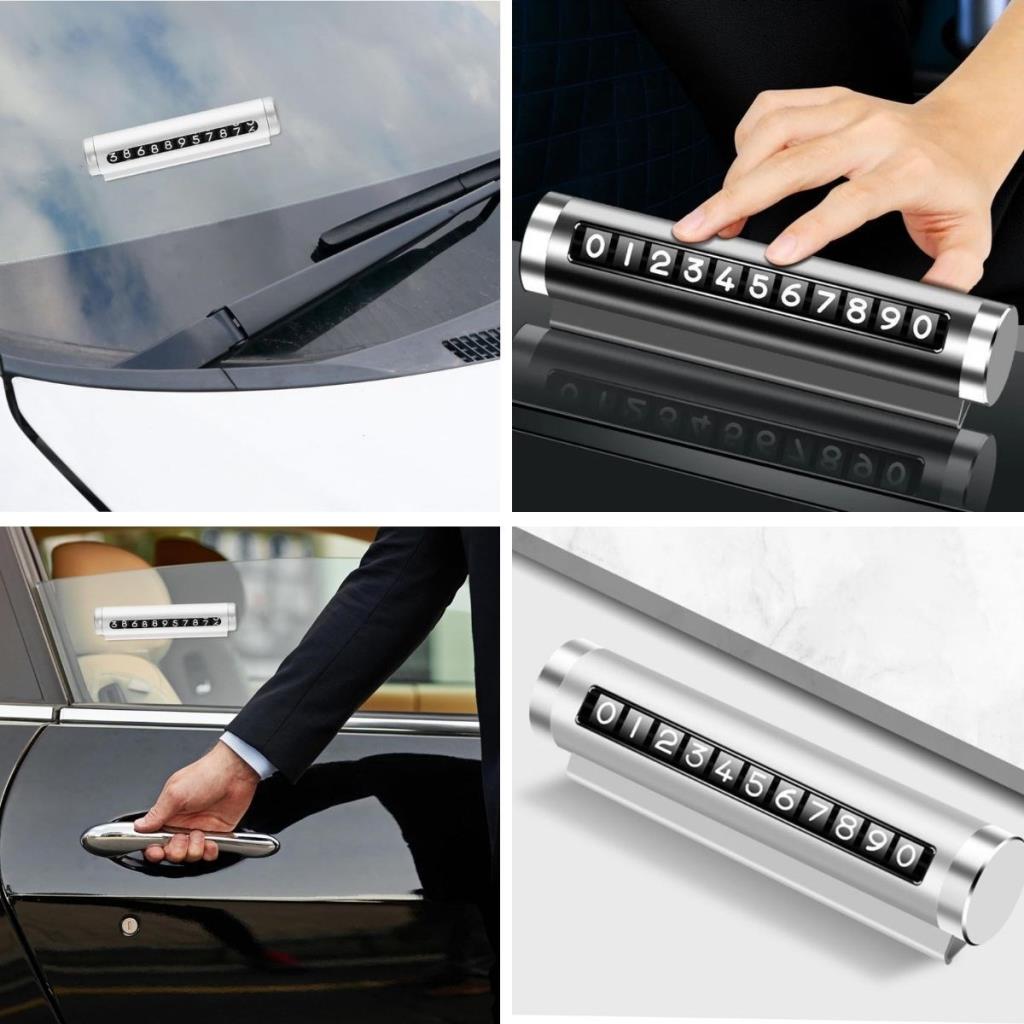 SANEC® Alüminyum Kasa Gri Renk Çevirmeli Araç Içi Telefon Numaratörü Park Oto Numaratörü SANEC® Alüminyum Kasa Gri Renk Çevirmeli Araç Içi Telefon Numaratörü Park Oto Numaratörü