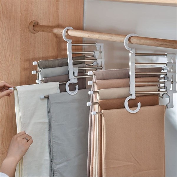 Hareketli Dolap İçi Pantolon Kravat Şal Askı Sistemi Düzenleyici Katmanlı Askılık Organizer Hareketli Dolap İçi Pantolon Kravat Şal Askı Sistemi Düzenleyici Katmanlı Askılık Organizer