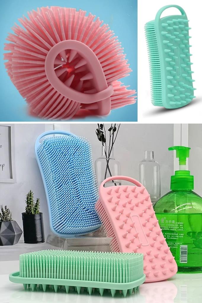 SANEC® Kendiliğinden Askılı Peeling ve Masaj Etkili Silikon Banyo Vücut Fırçası SANEC® Kendiliğinden Askılı Peeling ve Masaj Etkili Silikon Banyo Vücut Fırçası