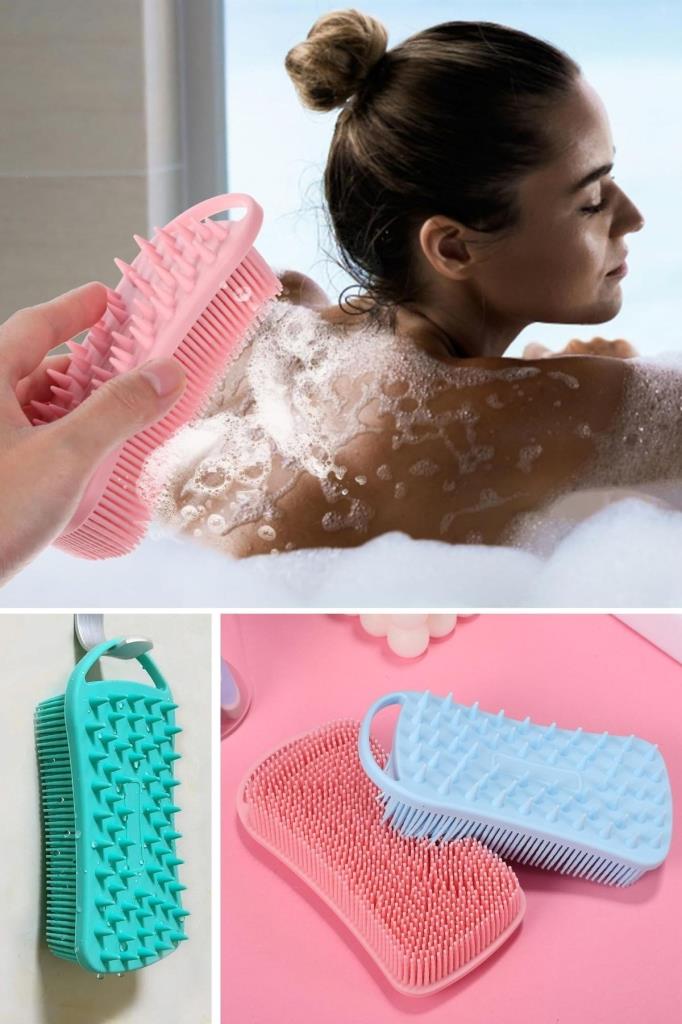 SANEC® Kendiliğinden Askılı Peeling ve Masaj Etkili Silikon Banyo Vücut Fırçası SANEC® Kendiliğinden Askılı Peeling ve Masaj Etkili Silikon Banyo Vücut Fırçası