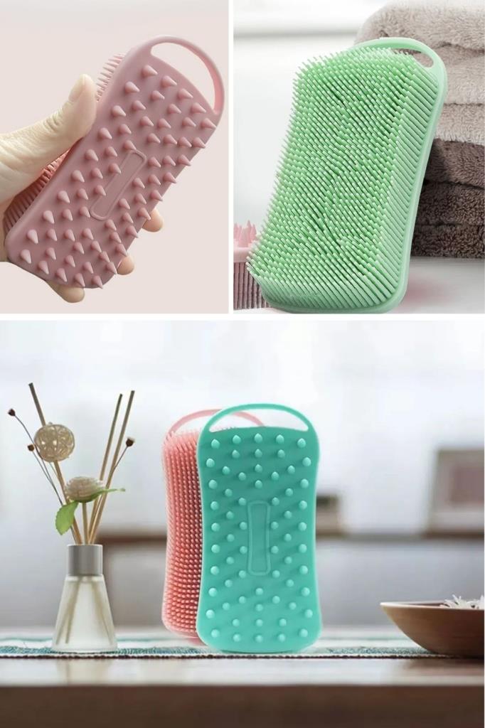 SANEC® Kendiliğinden Askılı Peeling ve Masaj Etkili Silikon Banyo Vücut Fırçası SANEC® Kendiliğinden Askılı Peeling ve Masaj Etkili Silikon Banyo Vücut Fırçası