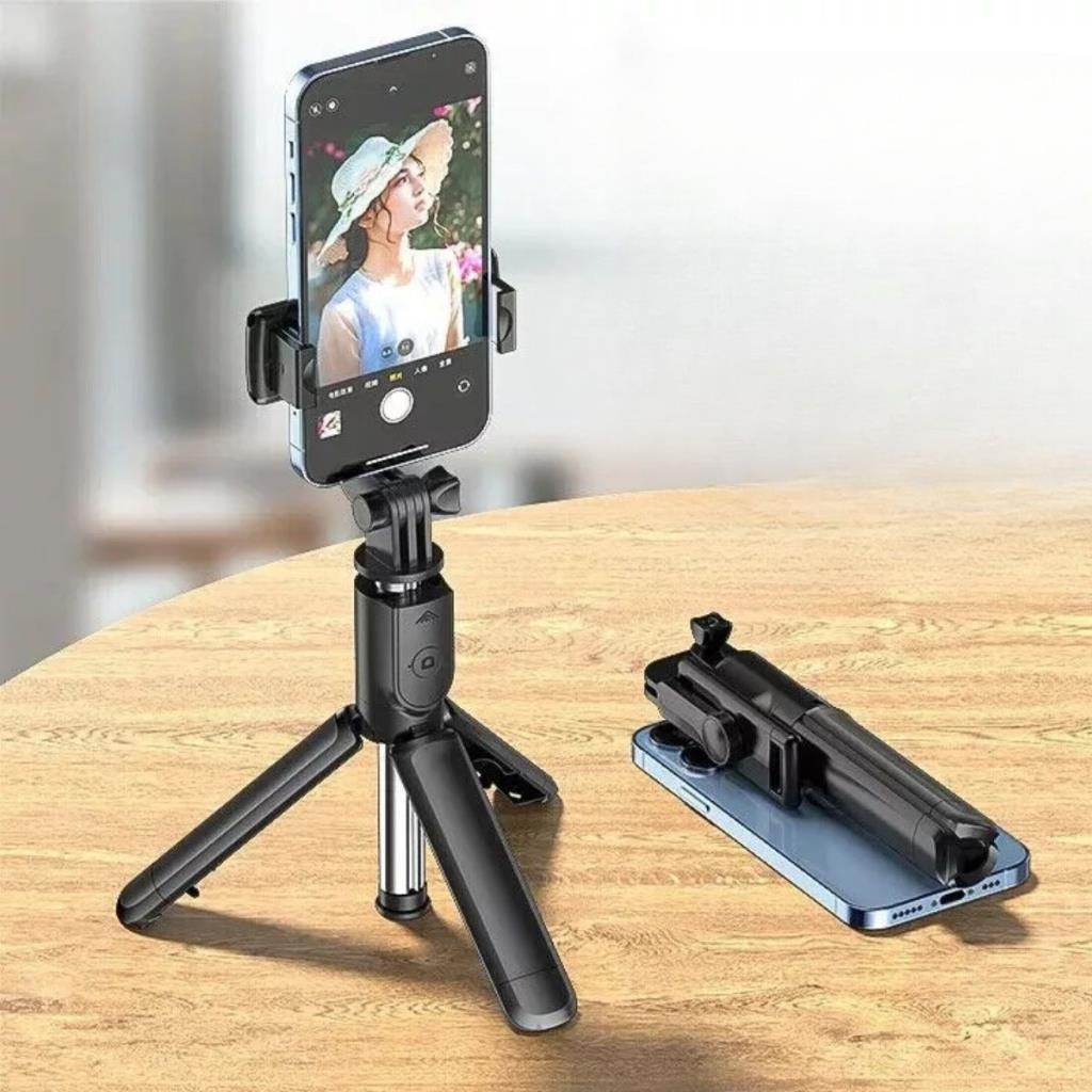 SANEC® Masaüstü Tripod Olabilen Telefon Tutuculu Kablosuz Kumandalı Selfie Çubuğu SANEC® Masaüstü Tripod Olabilen Telefon Tutuculu Kablosuz Kumandalı Selfie Çubuğu