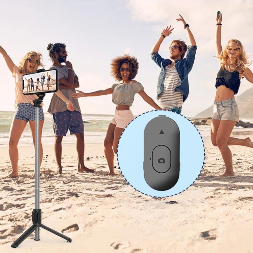 SANEC® Masaüstü Tripod Olabilen Telefon Tutuculu Kablosuz Kumandalı Selfie Çubuğu SANEC® Masaüstü Tripod Olabilen Telefon Tutuculu Kablosuz Kumandalı Selfie Çubuğu