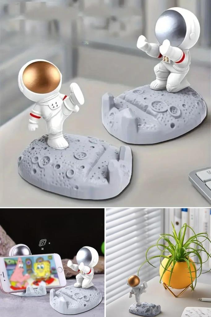 SANEC® Mini Astronot Model Telefon ve Tablet Tutucu Standı SANEC® Mini Astronot Model Telefon ve Tablet Tutucu Standı