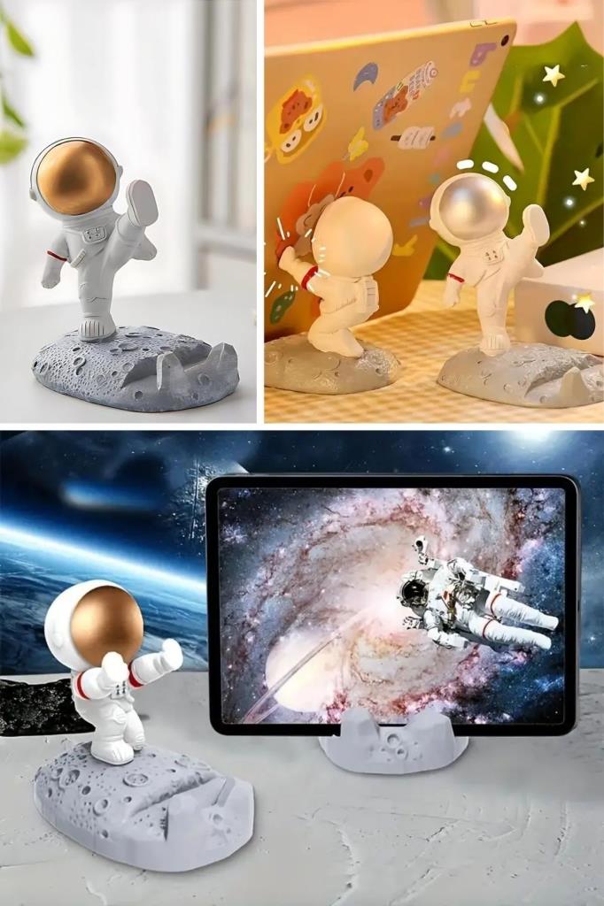 SANEC® Mini Astronot Model Telefon ve Tablet Tutucu Standı SANEC® Mini Astronot Model Telefon ve Tablet Tutucu Standı