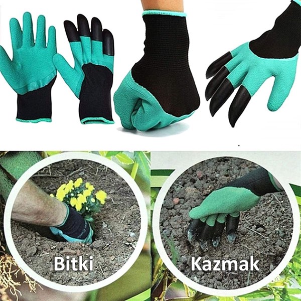 Toprak Kazma Ekme Çapalama İçin Korumalı Bahçe Bahçivan Eldiveni Toprak Kazma Ekme Çapalama İçin Korumalı Bahçe Bahçivan Eldiveni