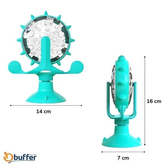 SANEC® Vantuzlu Zilli İnteraktif Dönebilen Mama Kaplı Renkli Eğlenceli Eğitici Kedi Oyuncağı SANEC® Vantuzlu Zilli İnteraktif Dönebilen Mama Kaplı Renkli Eğlenceli Eğitici Kedi Oyuncağı
