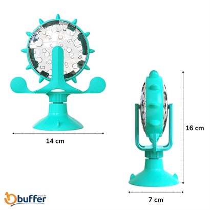 SANEC® Vantuzlu Zilli İnteraktif Dönebilen Mama Kaplı Renkli Eğlenceli Eğitici Kedi Oyuncağı SANEC® Vantuzlu Zilli İnteraktif Dönebilen Mama Kaplı Renkli Eğlenceli Eğitici Kedi Oyuncağı