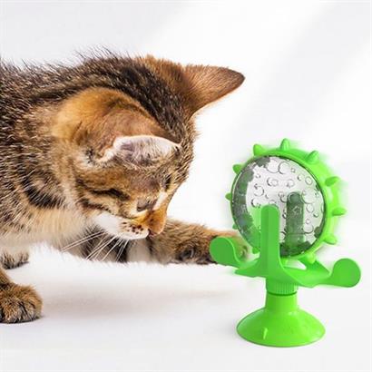 SANEC® Vantuzlu Zilli İnteraktif Dönebilen Mama Kaplı Renkli Eğlenceli Eğitici Kedi Oyuncağı SANEC® Vantuzlu Zilli İnteraktif Dönebilen Mama Kaplı Renkli Eğlenceli Eğitici Kedi Oyuncağı
