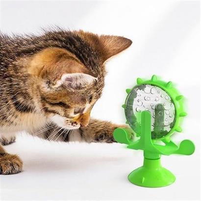 SANEC® Vantuzlu Zilli İnteraktif Dönebilen Mama Kaplı Renkli Eğlenceli Eğitici Kedi Oyuncağı SANEC® Vantuzlu Zilli İnteraktif Dönebilen Mama Kaplı Renkli Eğlenceli Eğitici Kedi Oyuncağı