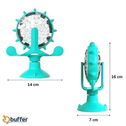 SANEC® Vantuzlu Zilli İnteraktif Dönebilen Mama Kaplı Renkli Eğlenceli Eğitici Kedi Oyuncağı SANEC® Vantuzlu Zilli İnteraktif Dönebilen Mama Kaplı Renkli Eğlenceli Eğitici Kedi Oyuncağı