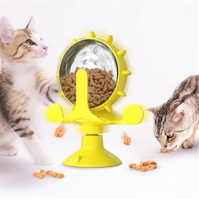 SANEC® Vantuzlu Zilli İnteraktif Dönebilen Mama Kaplı Renkli Eğlenceli Eğitici Kedi Oyuncağı SANEC® Vantuzlu Zilli İnteraktif Dönebilen Mama Kaplı Renkli Eğlenceli Eğitici Kedi Oyuncağı
