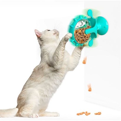 SANEC® Vantuzlu Zilli İnteraktif Dönebilen Mama Kaplı Renkli Eğlenceli Eğitici Kedi Oyuncağı SANEC® Vantuzlu Zilli İnteraktif Dönebilen Mama Kaplı Renkli Eğlenceli Eğitici Kedi Oyuncağı
