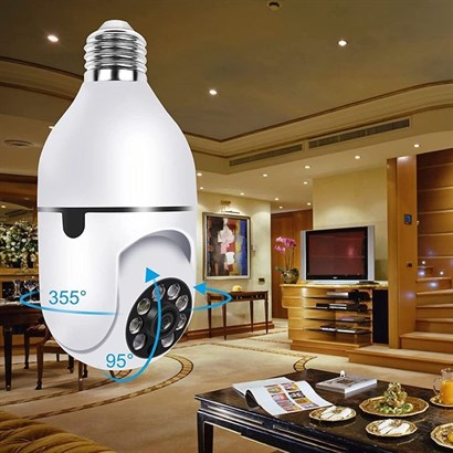 WiFi 360 Panoramik Ampul Kamera Gece Görüş Ses Akıllı Hareket Algılayıcı WiFi 360 Panoramik Ampul Kamera Gece Görüş Ses Akıllı Hareket Algılayıcı