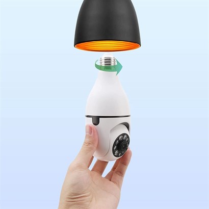 WiFi 360 Panoramik Ampul Kamera Gece Görüş Ses Akıllı Hareket Algılayıcı WiFi 360 Panoramik Ampul Kamera Gece Görüş Ses Akıllı Hareket Algılayıcı