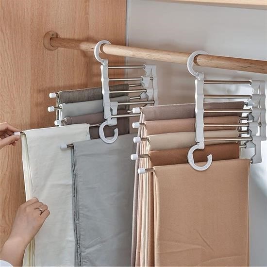 Hareketli Dolap İçi Pantolon Kravat Şal Askı Sistemi Düzenleyici Katmanlı Askılık Organizer Hareketli Dolap İçi Pantolon Kravat Şal Askı Sistemi Düzenleyici Katmanlı Askılık Organizer