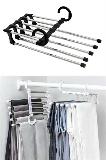 Hareketli Dolap İçi Pantolon Kravat Şal Askı Sistemi Düzenleyici Katmanlı Askılık Organizer Hareketli Dolap İçi Pantolon Kravat Şal Askı Sistemi Düzenleyici Katmanlı Askılık Organizer