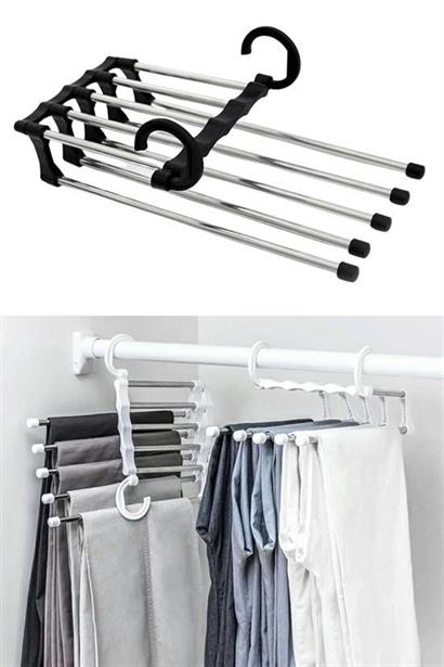 Hareketli Dolap İçi Pantolon Kravat Şal Askı Sistemi Düzenleyici Katmanlı Askılık Organizer Hareketli Dolap İçi Pantolon Kravat Şal Askı Sistemi Düzenleyici Katmanlı Askılık Organizer