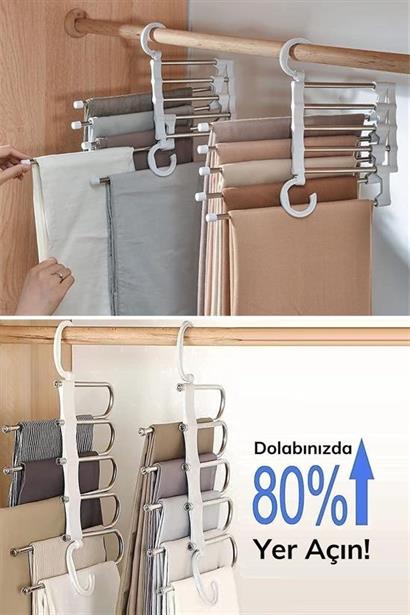 Hareketli Dolap İçi Pantolon Kravat Şal Askı Sistemi Düzenleyici Katmanlı Askılık Organizer Hareketli Dolap İçi Pantolon Kravat Şal Askı Sistemi Düzenleyici Katmanlı Askılık Organizer