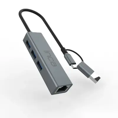 Inca Iutp-03t Usb Hubx3 Usb 3.0 10 Gbps+Ethernet
