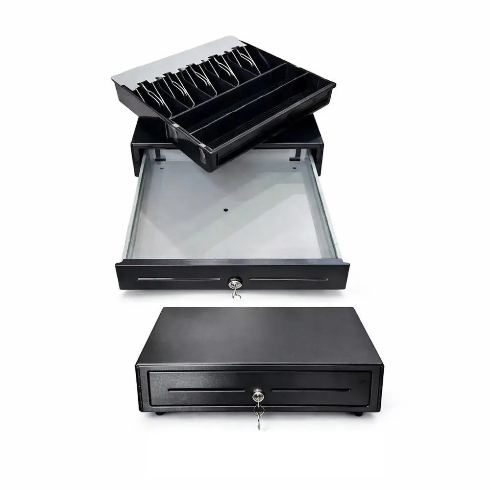 Nexpay M-410 5 Gözlü Metal Para Çekmecesi Metal sürgü