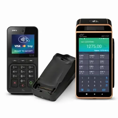 PAX A910SF Android Yazarkasa POS + S210 Pinpad + B910SF İletişim ve Şarj Ünitesi