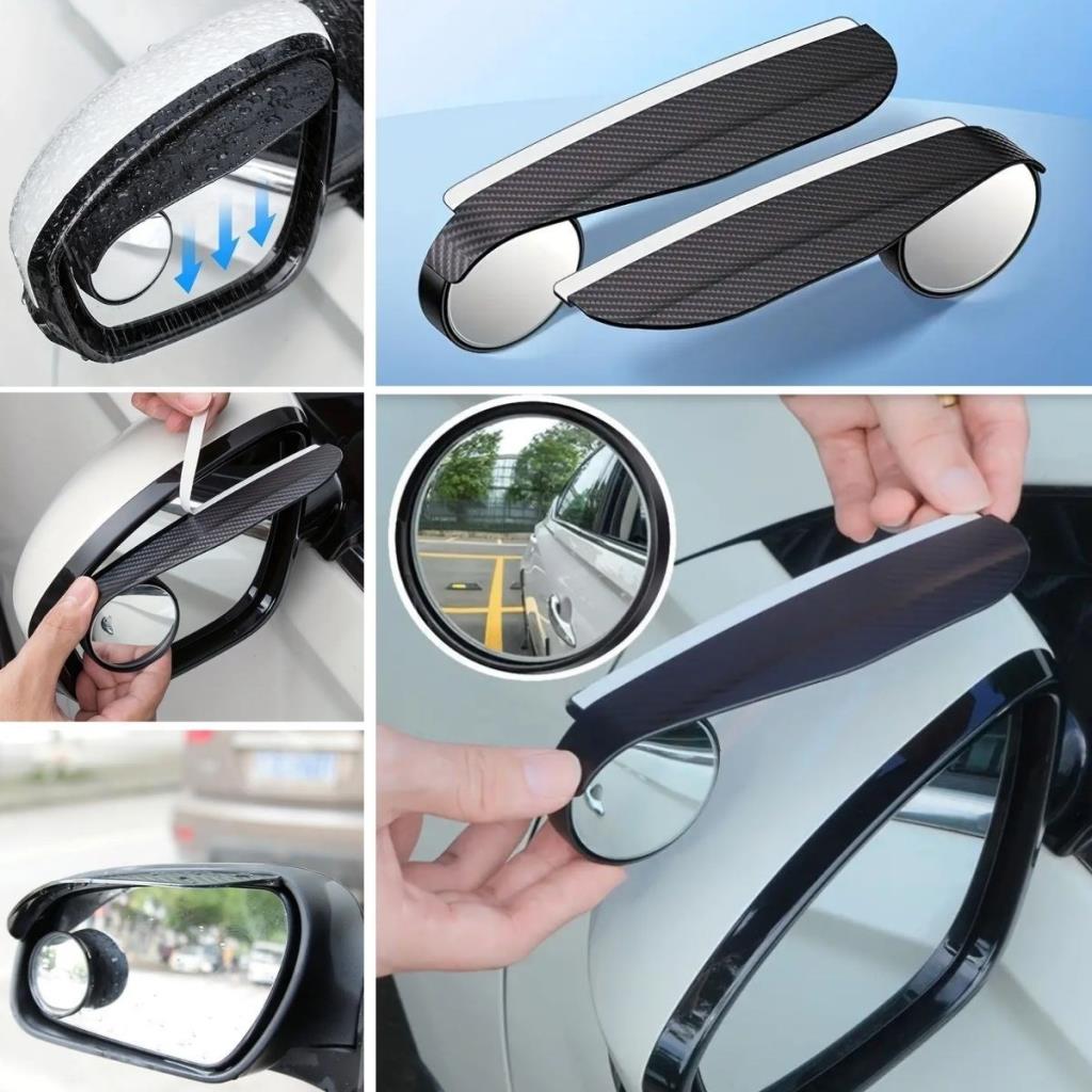 SANEC® 2 Adet Kendinden Aynalı Karbon Fiber Görünümlü Araba Yan Ayna Yağmur Koruyucuları Yağmur & Kar Kalkanı Visörler SANEC® 2 Adet Kendinden Aynalı Karbon Fiber Görünümlü Araba Yan Ayna Yağmur Koruyucuları Yağmur & Kar Kalkanı Visörler