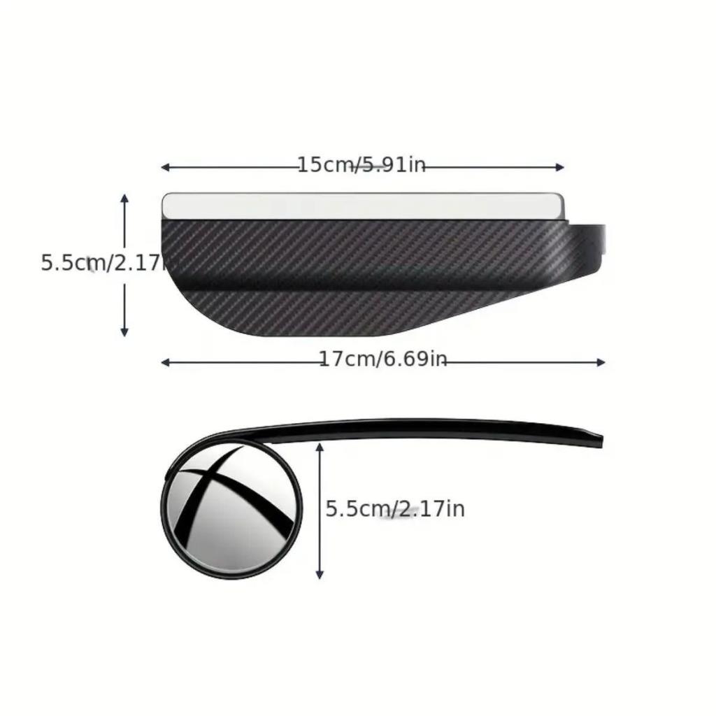 SANEC® 2 Adet Kendinden Aynalı Karbon Fiber Görünümlü Araba Yan Ayna Yağmur Koruyucuları Yağmur & Kar Kalkanı Visörler SANEC® 2 Adet Kendinden Aynalı Karbon Fiber Görünümlü Araba Yan Ayna Yağmur Koruyucuları Yağmur & Kar Kalkanı Visörler