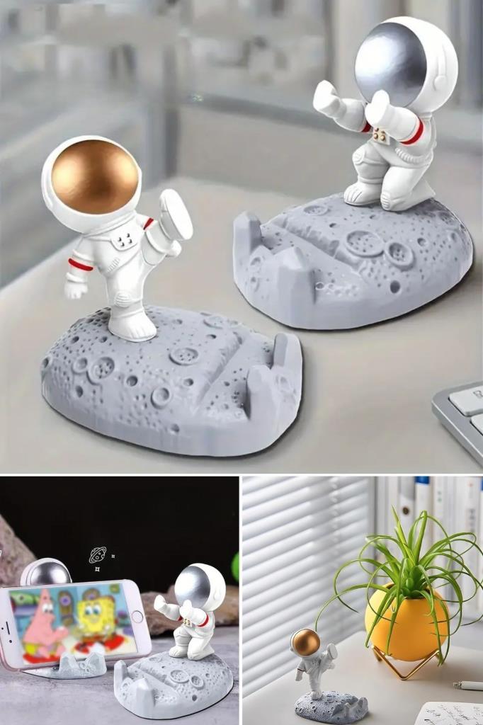 SANEC® Mini Astronot Model Telefon ve Tablet Tutucu Standı SANEC® Mini Astronot Model Telefon ve Tablet Tutucu Standı