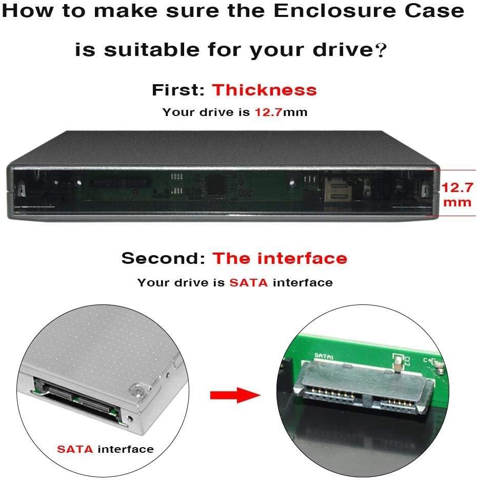 USB Sata 12.7 mm DVD RW Writer SSD External Harici Caddy Kutu USB Sata 12.7 mm DVD RW Writer SSD External Harici Caddy Kutu
